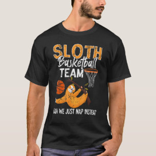 Sloth Basketball Team Sport Shirt Basket T
