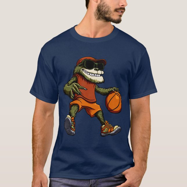 Sloth basketboll player/basketball sloth T-Shirt (Framsida)