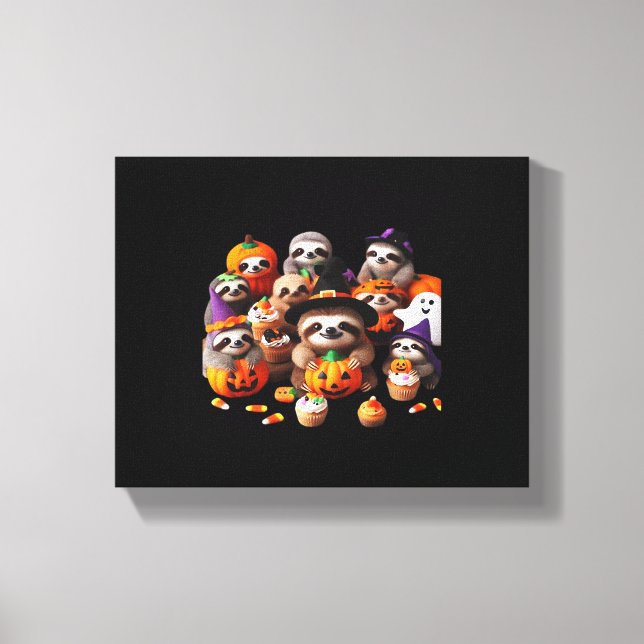 Sloth BeSnyval laziness Classic T-Shirt Canvastryck (Framsida)