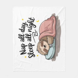 Sloth Blanket Fleecefilt