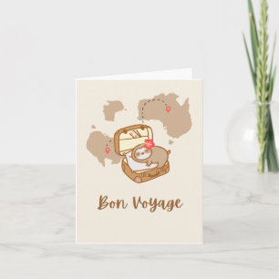 Sloth Bon Voyage Greeting Card Kort