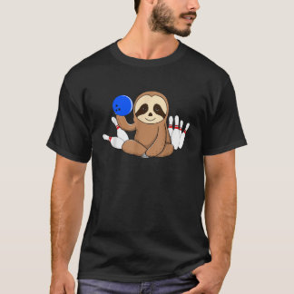 Sloth Bowling Bowlareare Bowl Funny Lämnat Handed T Shirt