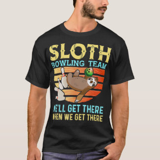 Sloth Bowling Funny Bowlareare Bowling T Shirt