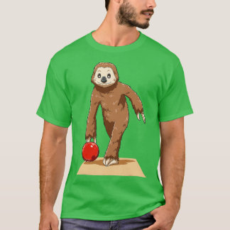 Sloth Bowling Sloth Spela Bowling T T Shirt