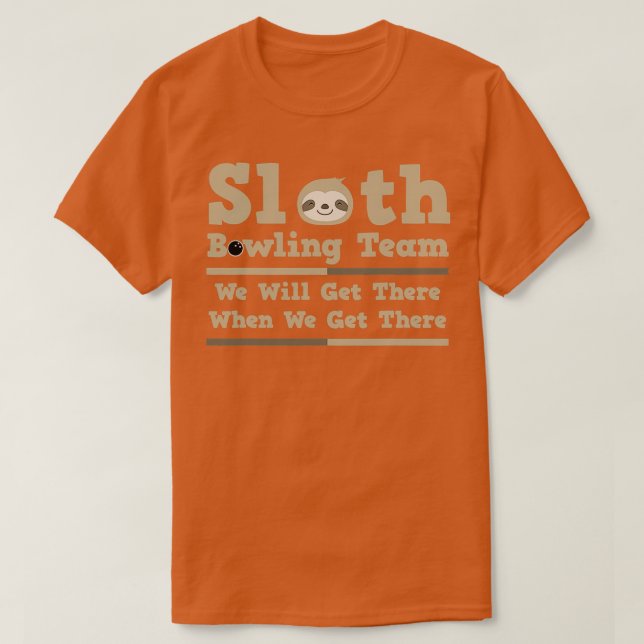 Sloth Bowling Team Bowling Bowlareare Boll T Shirt (Design framsida)