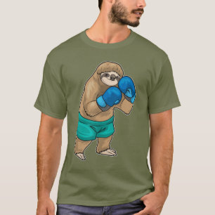 Sloth Boxer Boxing handskar Boxing T Shirt