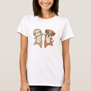 Sloth Boxer Hund Barn T Shirt