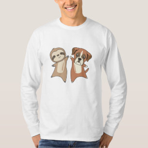 Sloth Boxer Hund Barn T Shirt