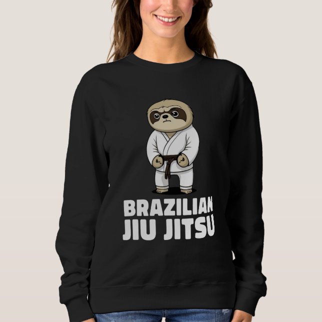 Sloth Brazilian Jiu Jitsu and Grappling T Shirt (Framsida)