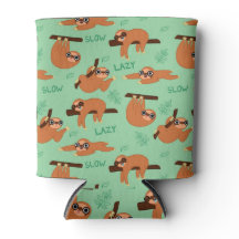 Sloth Can Cooler