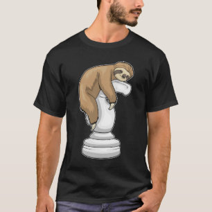 Sloth Chess biet Knight Chess T Shirt