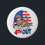 Sloth Chill, 4:e utsidan av Patriotic USA Knapp<br><div class="desc">Sloth Chill,  4:e utsidan av Patriotic USA</div>