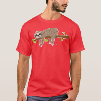 Sloth Chilling på Gren T Shirt