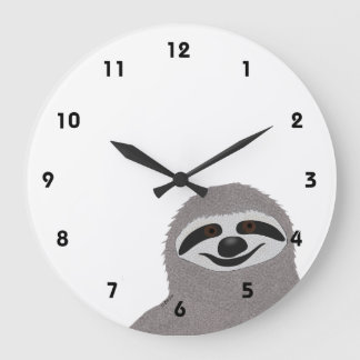 Sloth Clock Stor Klocka