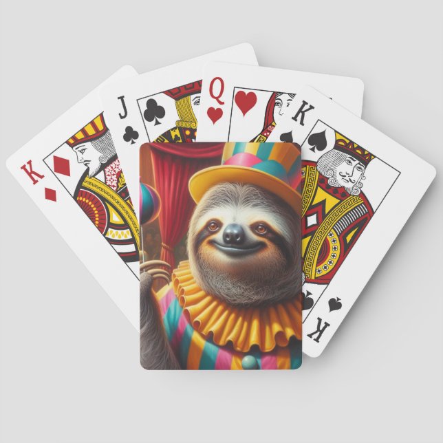 Sloth Clown Casinokort (Baksidan)