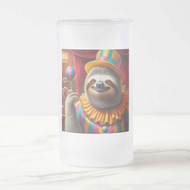 Sloth Clown Frostat Ölglas (Center)
