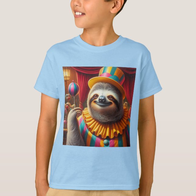 Sloth Clown T Shirt (Framsida)