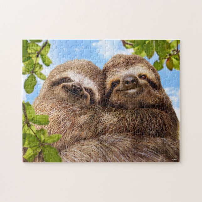 Sloth Couple Pussel (Horisontell)