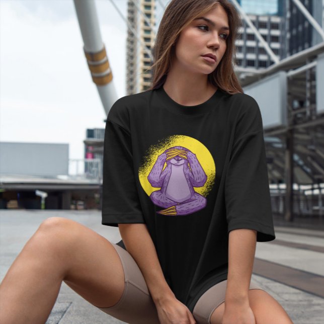 Sloth Covering Öga T Shirt (Skapare uppladdad)