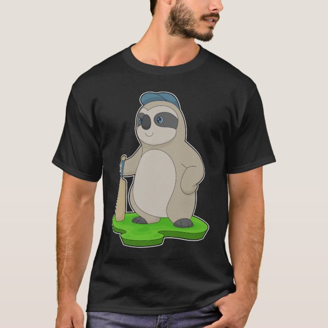 Sloth Cricket fladdermus T Shirt (Framsida)