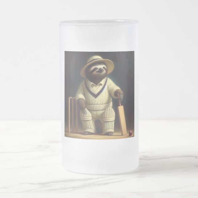 Sloth Cricket Player Frostat Ölglas (Center)