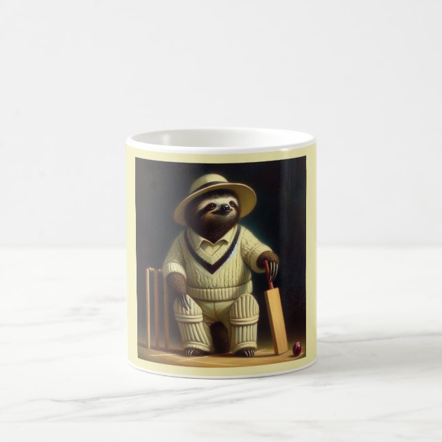 Sloth Cricket Player Kaffemugg (Center)