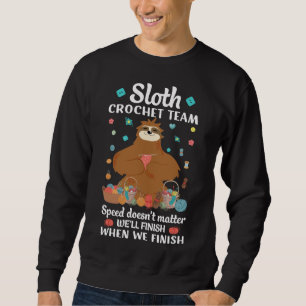 Sloth Crochet Team för folk som Crochet Lång Ärmad Tröja