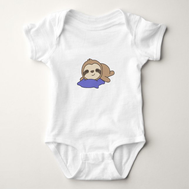 Sloth Cute Animals För barn Funny Sloths T Shirt (Framsida)