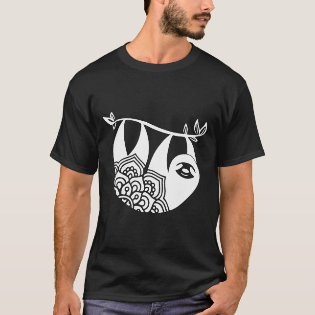 Sloth Cute Sloth Bella Canvas Sloth T Shirt (Framsida)