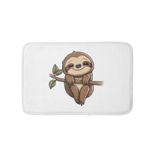 Sloth Cute Sloth Cute Tecknad Badrumsmatta