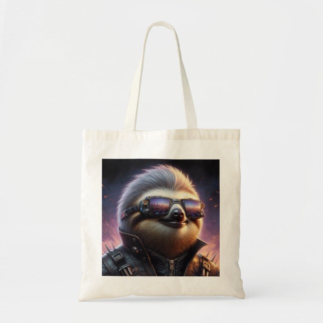 Sloth Cyberpunk Tygkasse (Framsidan)