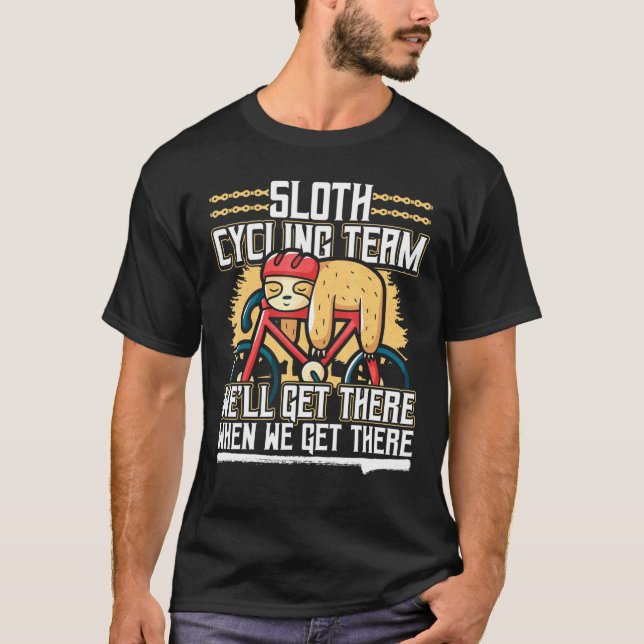 Sloth Cycling Team T Shirt (Framsida)