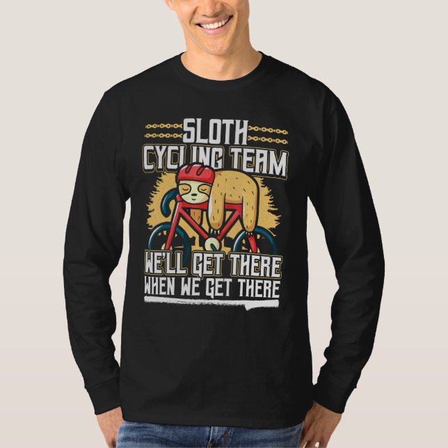 Sloth Cycling Team T Shirt (Framsida)