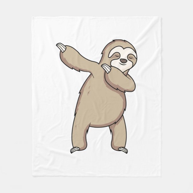 Sloth Dab Fleecefilt (Framsidan)