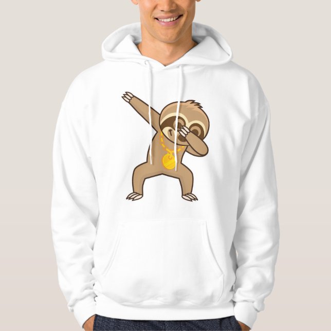 Sloth dab hoodie (Framsida)