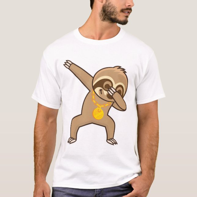 Sloth dab t shirt (Framsida)