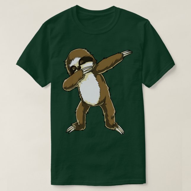 Sloth Dabbing Funny Animal Dab Dance Gifts T Shirt (Design framsida)