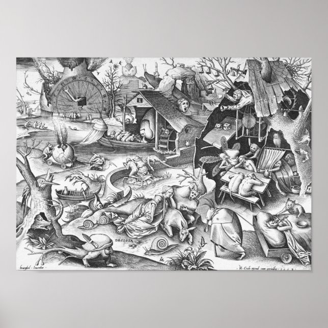 Sloth (Desidia), The Seven Deadly Sins Poster (Framsidan)