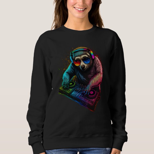 Sloth DJ T Shirt (Framsida)