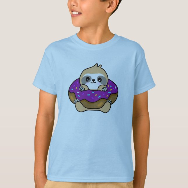 Sloth donut t shirt (Framsida)