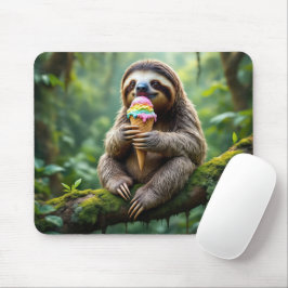 Sloth EEG a Rainbow Ice Cream Cone Musmatta