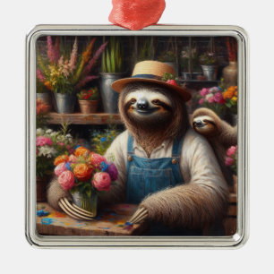 Sloth Florist Julgransprydnad Metall