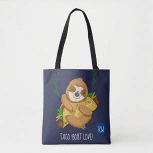 Sloth för kärlek för MonogramTaco'anfall Tygkasse