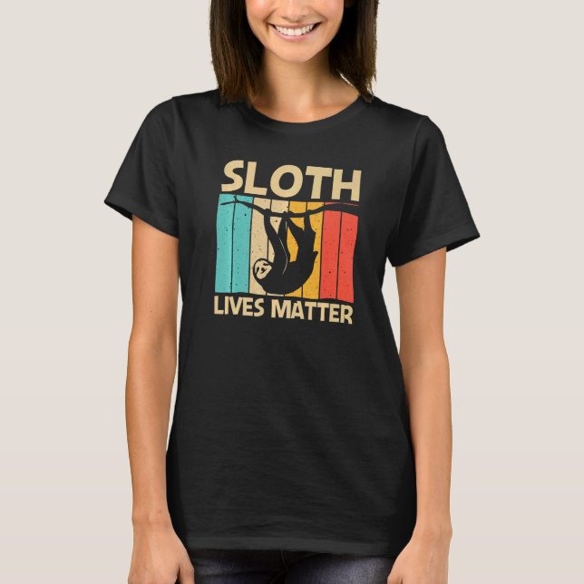 Sloth För manar Women Lazy Sloth Animal T Shirt (Framsida)