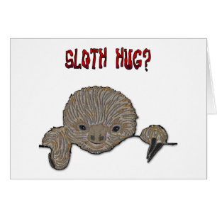 Sloth för Slothkrambaby Hälsningskort