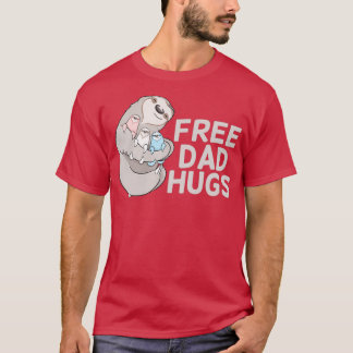 Sloth Free Dad Hugs Trans Pride T Shirt