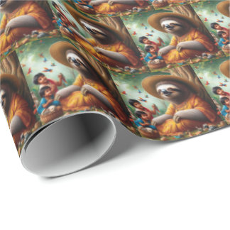 Sloth Grandma Presentpapper