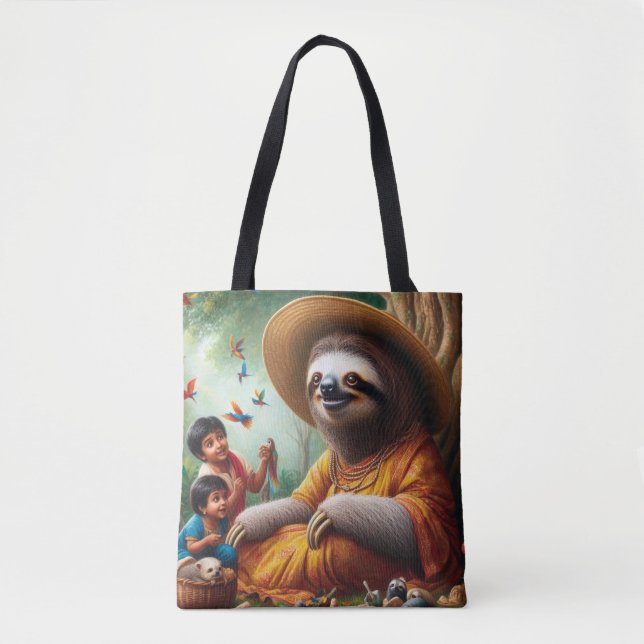 Sloth Grandma Tygkasse (Framsida)