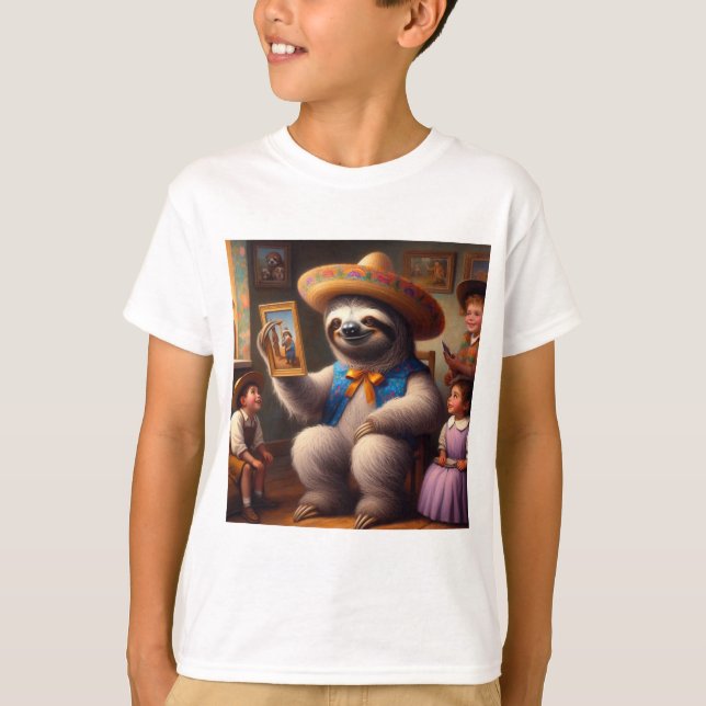 Sloth Grandpa T Shirt (Framsida)