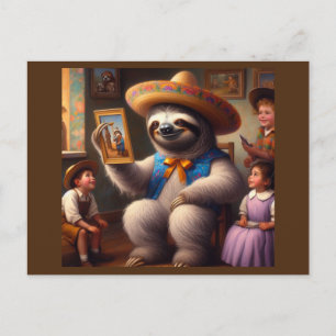 Sloth Grandpa Vykort